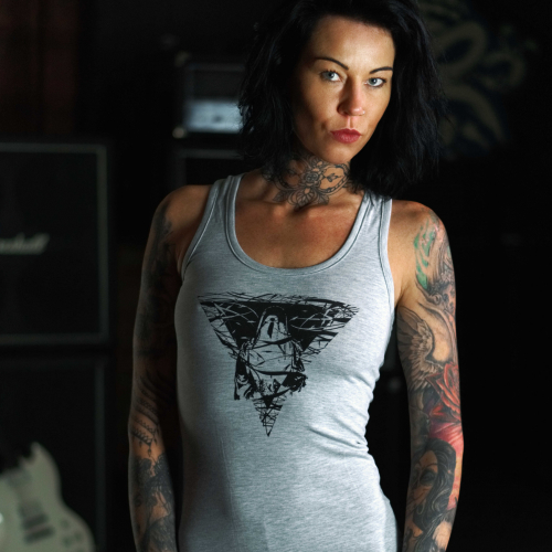 BRUTAL CLOTHING - Tílko dámské světle šedé